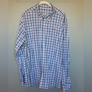 Men’s Vineyard Vines Performance XXL Multicolor Plaid Button Down Shirt